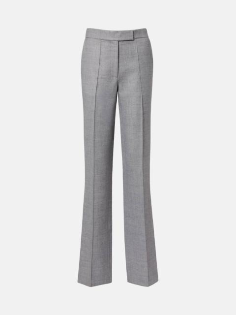 Mid-rise straight pants