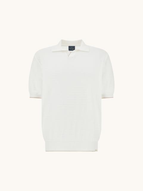 OPEN‑COLLAR POLO IN PIUMA COTTON