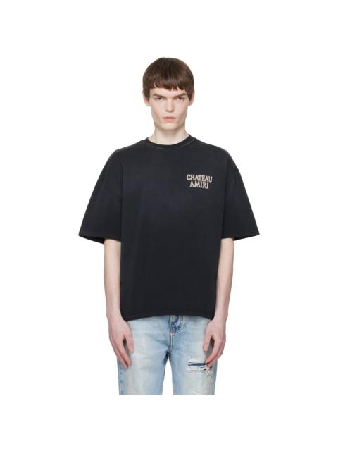 Black 'Chateau Amiri' Oversized T-shirt