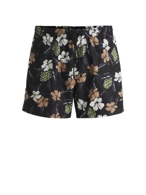 FULLY LINED SWIM SHORTS WITH SEASONAL PRINT