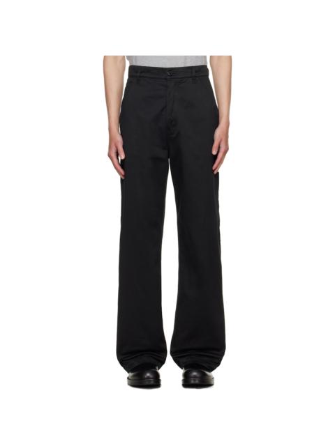 Black Sateen Trousers