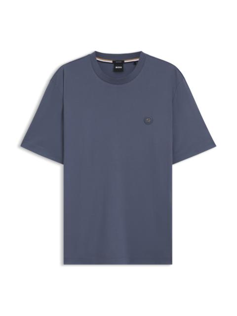 MERCERIZED-COTTON T-SHIRT WITH DOUBLE B MONOGRAM