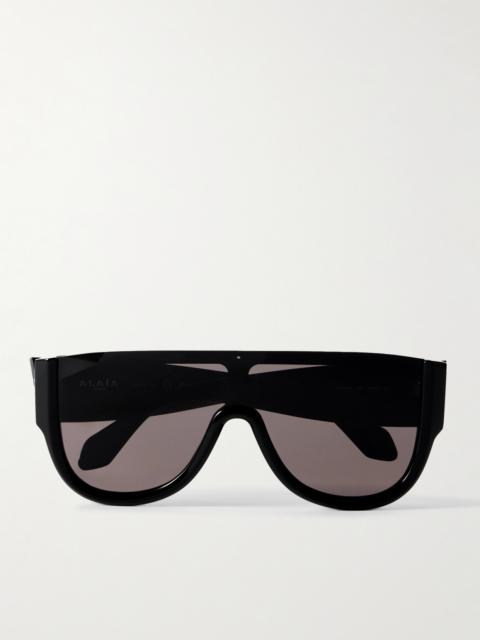 Mask Large D-frame Acetate Sunglasses