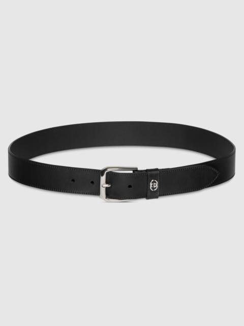 Belt with Interlocking G detail