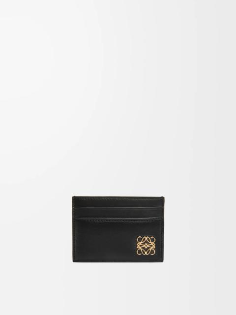 Puffer Anagram plain cardholder in shiny nappa calfskin