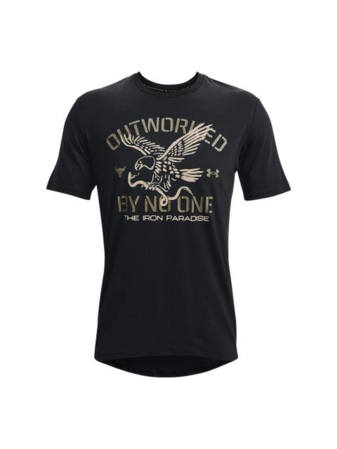 Under Armour Project Rock Outworked T-shirt 'Black' 1370490-001