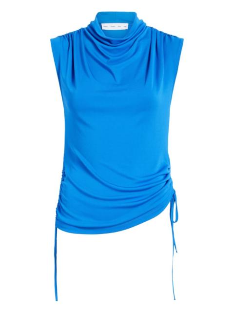Elna cowl-neck drawstring top