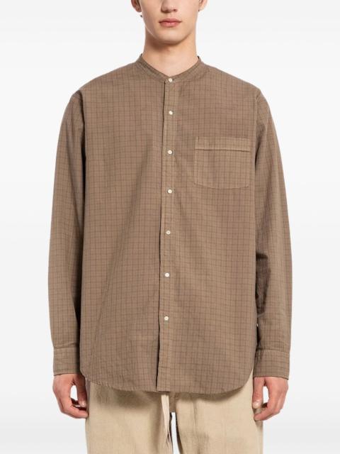 checked-pattern shirt