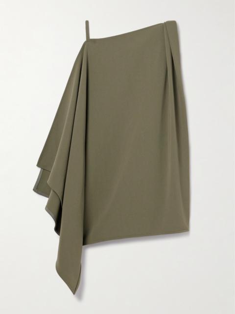 Alyssa Asymmetric Draped Crepe Top