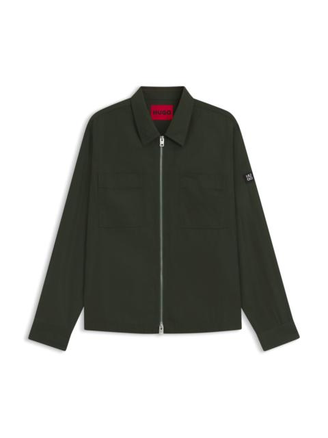 OVERSIZE-FIT SHIRT IN WATER-REPELLENT CANVAS