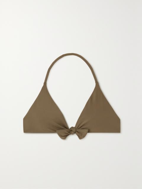 Bow-detailed Halterneck Bikini Top