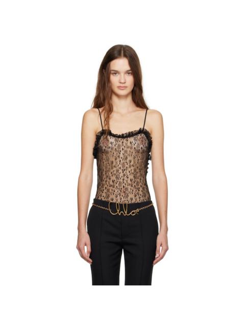 Black Floral Lace Camisole
