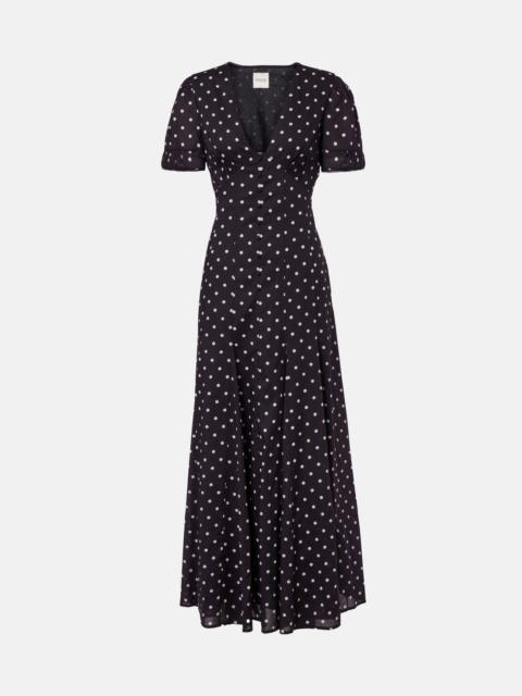 Paloma polka-dot maxi dress