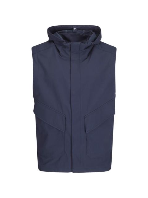 hooded gilet
