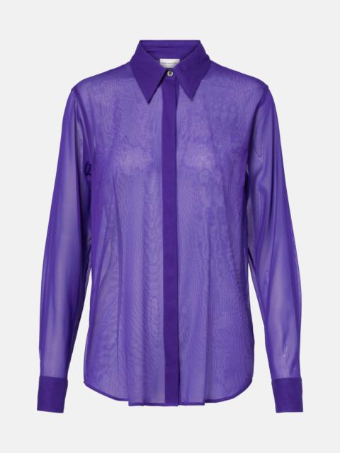 Silk-blend shirt