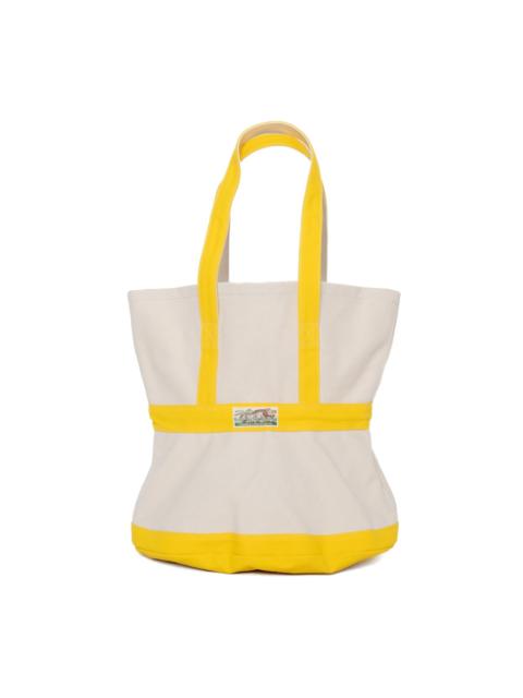#4 Canvas ELEPHANT TOTE BAG M - Ecru x Yellow