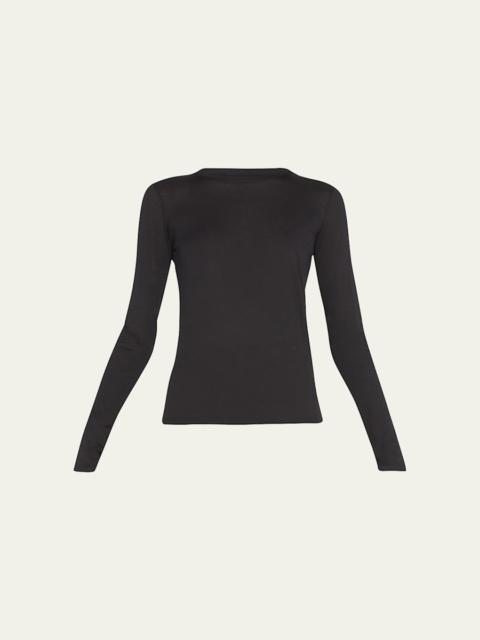 Essential Long-Sleeve Crewneck Tee