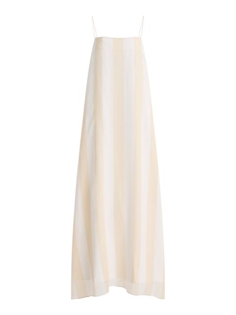 Capri Silk Chiffon Cami Dress white
