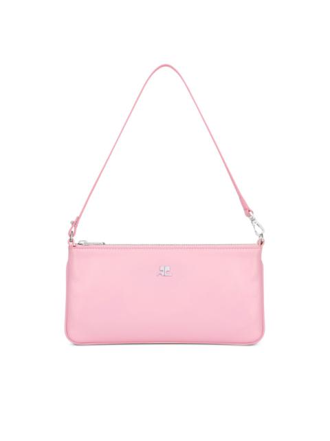 zipped leather pouch