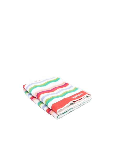 striped-pattern beach towel