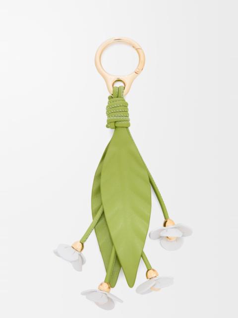 Strawberry flower charm in classic calfskin