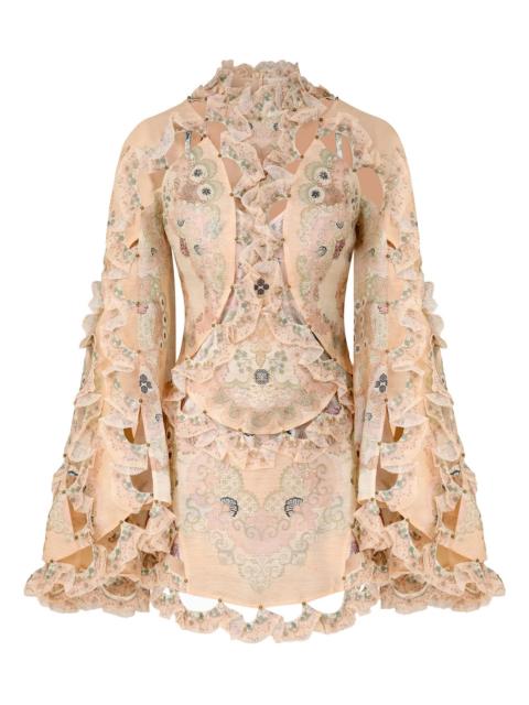 REBELLION SCALLOP MINI DRESS