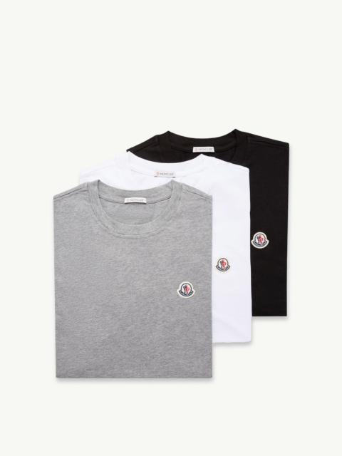 Logo Patch Cotton T-Shirt (Pack of Three)