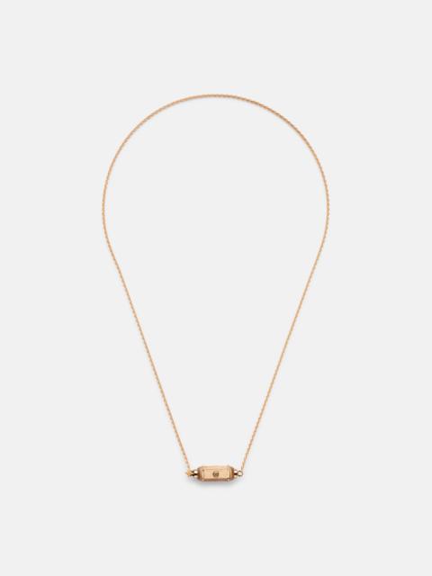 Coco Micro 18kt rose gold necklace with diamonds