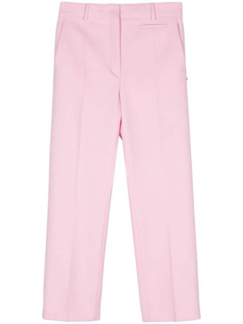 pressed-crease trousers