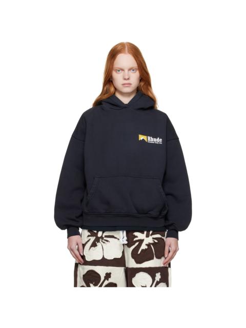 Black 'International Racing' Logo Hoodie