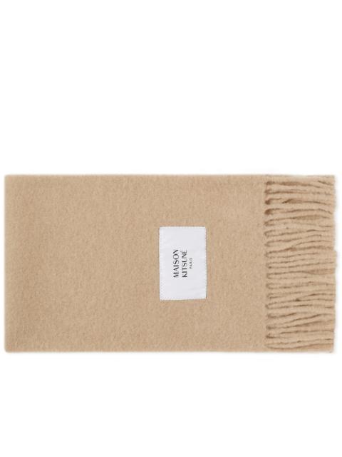 Maison Kitsune Baby Alpaca Plain Scarf