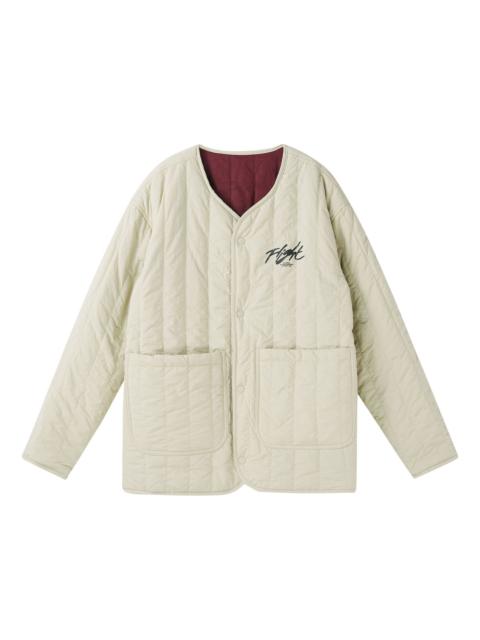Air Jordan Flight Heritage Liner Reversible Jacket 'Beige Burgundy' DX4350-680