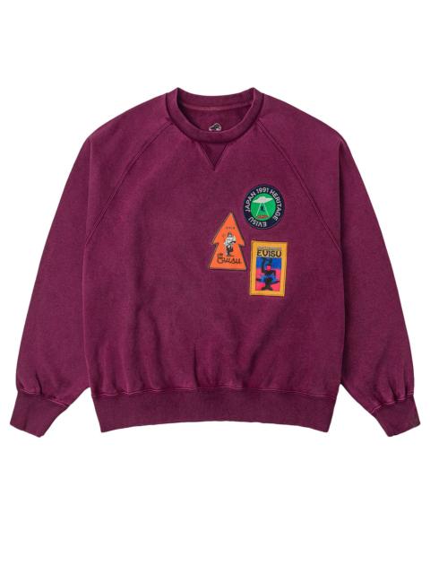 American "Ebisu" Patch and Seagull Embroidery Relax Fit Sweatshirt