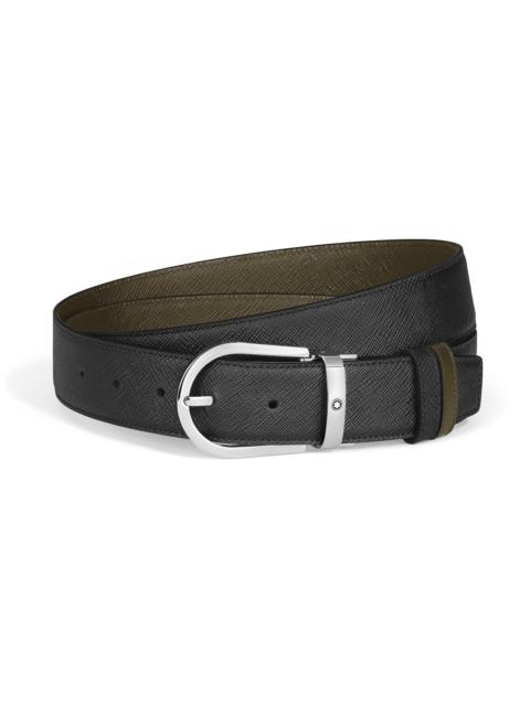 HORSESHOE 35 MM REVERSIBLE BELT IN SARTORIAL LEATHER