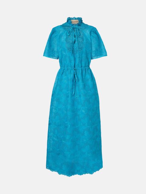 Cotton lace maxi dress