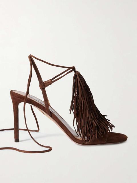 Gytane 85 fringed suede sandals