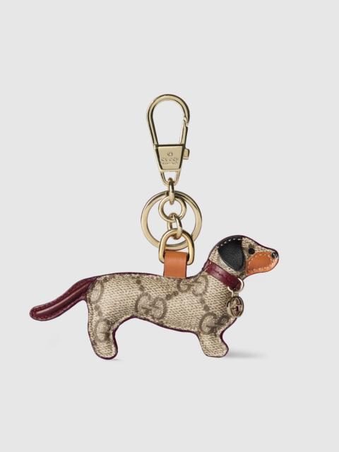 Dog-shaped bag charm
