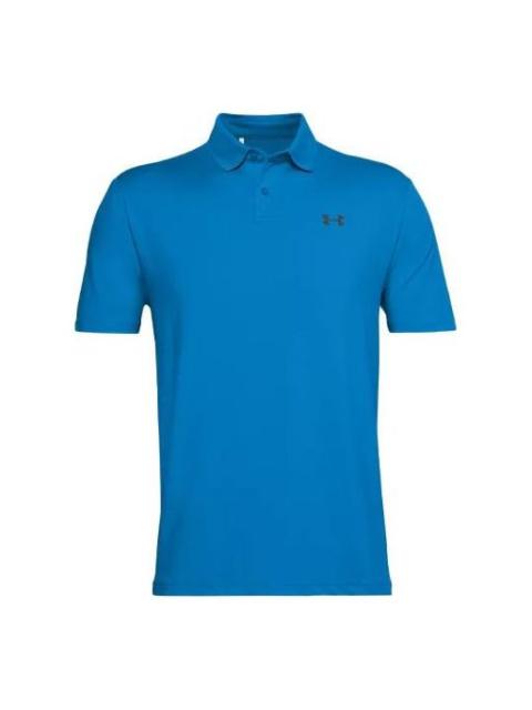 Men's Under Armour Performance 2.0 Casual Solid Color Polo Shirt Blue 1342080-428
