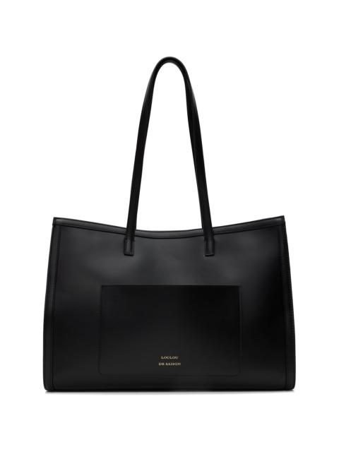 Black Anyla Leather Tote
