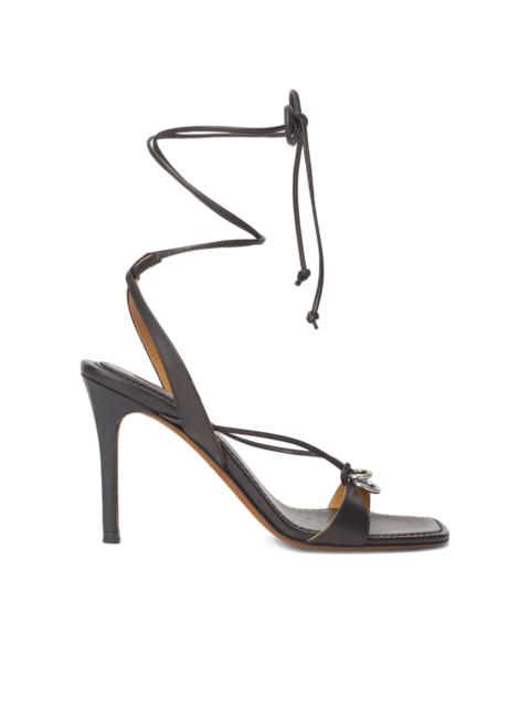 ring-detailed sandals