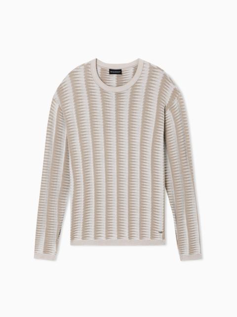 CREWNECK SWEATER IN KNITTED COTTON