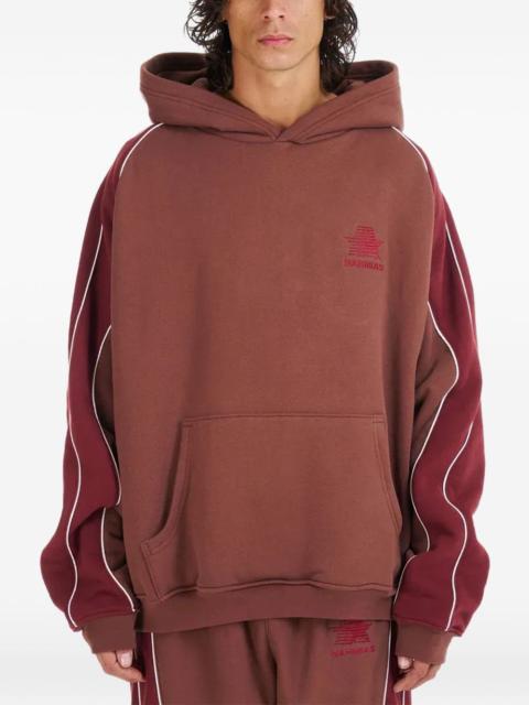 Ollie colourblock logo-embroidery hoodie