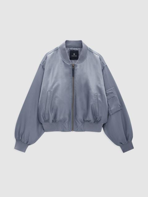 Cropped Leon Bomber - Dark Grey