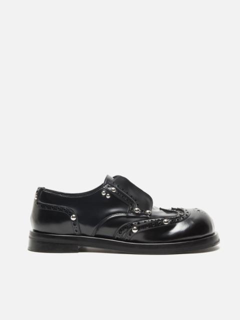 Lace-up leather shoes - Black