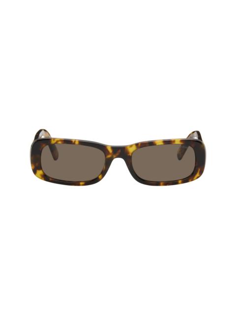 Brown Square Acetate Sunglasses