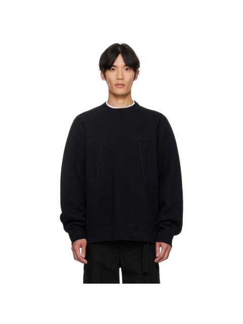Black Sponge Sweat Sweatshirt
