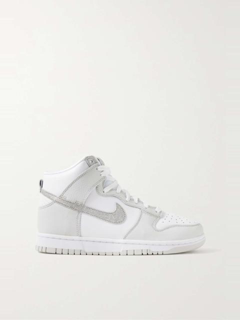 Dunk High leather sneakers