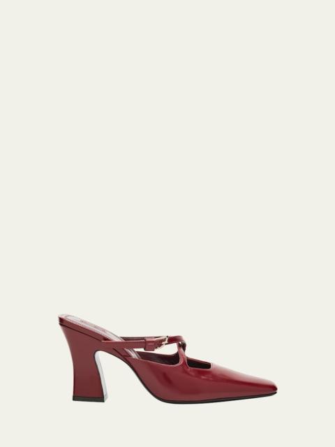 Nodstalgia Grace Patent Leather Mule Pumps