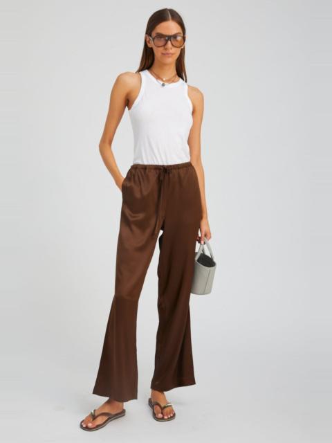 BROWN SILK KAUAI PANTS