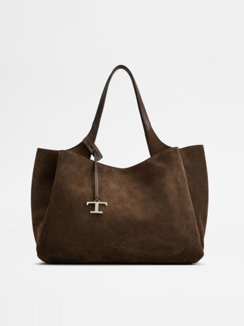 TOD'S BAG IN SUEDE MEDIUM - BROWN